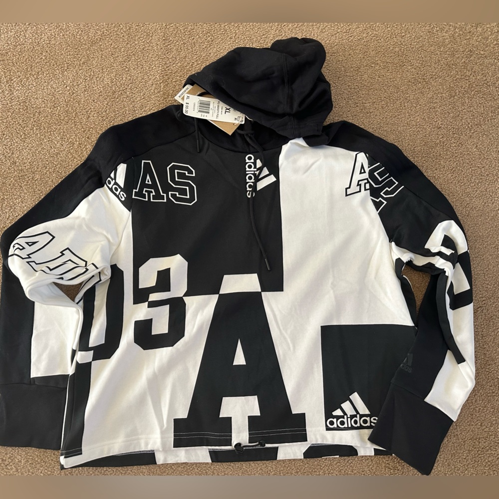 Adidas crop hoodie